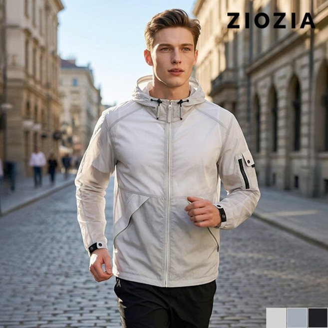 지오지아 후드형 윈드브레이커 점퍼 ABC2JJ1603