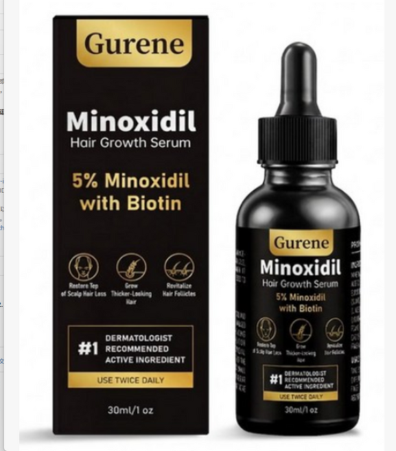 Gurene 나이아신아미드 함유 탈모 세럼 머리카락 성장 촉진, 30ml, 1개