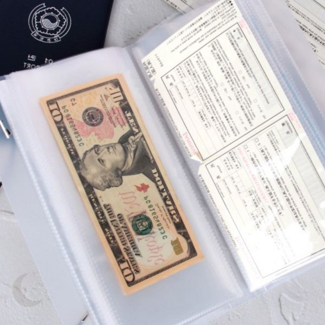 영화 공연 화이트 추억 여권 바인더 포켓 투명 수집 지폐 보관 앨범 정리, 상세페이지 참조, 상세페이지 참조