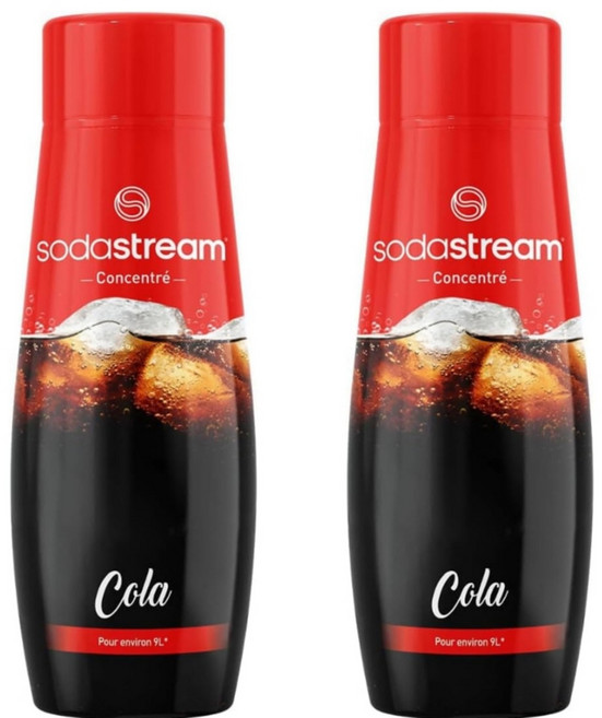 Sodastream 소다스트림 콜라 농축 시럽 탄산수 및 소다 제조기용 440ml 2개