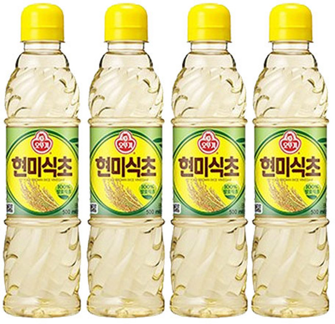 오뚜기 현미식초, 500ml, 4개
