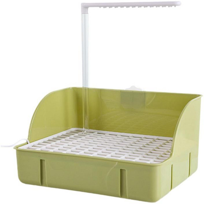 GHSHOP 조류 자동 목욕 샤워 앵무새 욕조 물 디스펜서 애완 동물 욕실 수영장 케이지 액세서리 아마존 콩루를위한, 29cmx21cmx15cm, pp, 29cmx21cmx15cm * pp * 녹색 * 1개, 1개