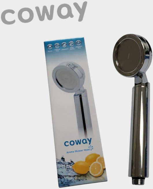 코웨이 부들부들 비타 샤워헤드, 구형실버, 1개