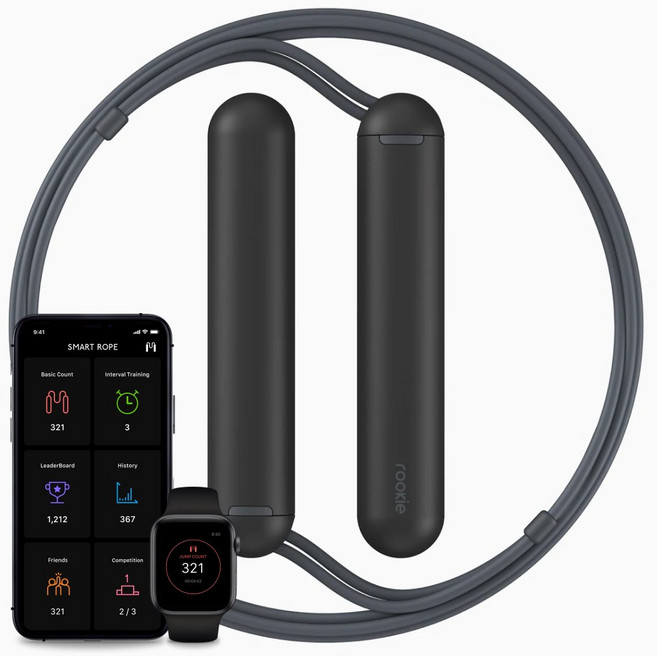 탱그램 루키 스마트로프 300mm, 매트 블랙, 1개