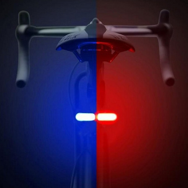 사니사니 자전거 후미등 충전식 LED 깜빡이 라이트 자전거등 전동 킥보드 안전등 야간 라이딩 안전용품 후방등, 후미사이렌, 1개