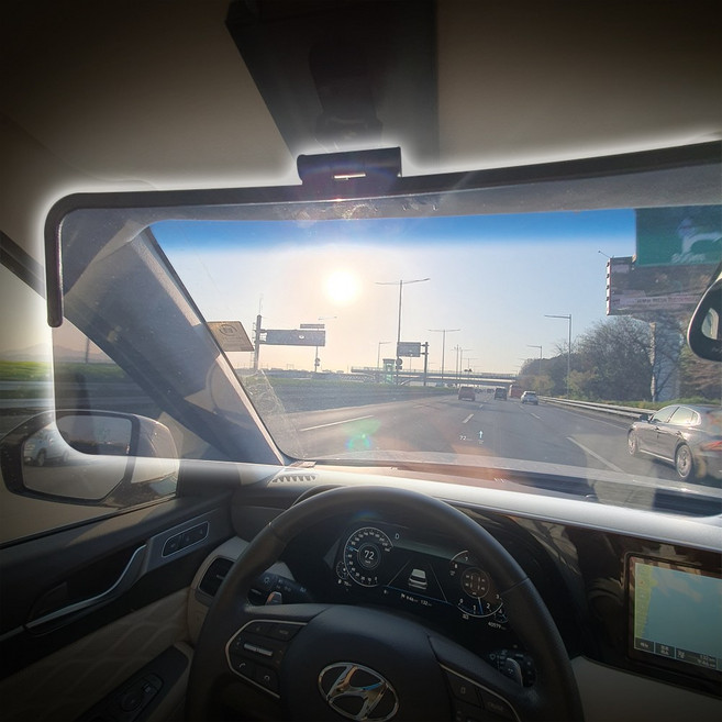 어나더랩 운전석 선바이저 편광판 자동차 햇빛가리개, 1개