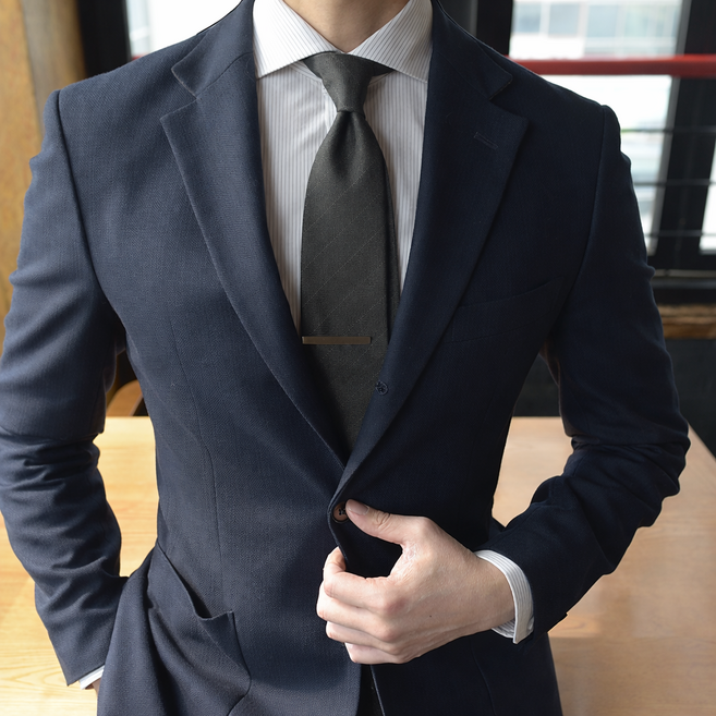 어버너 넥타이 체크 수트원단 국산 남자넥타이