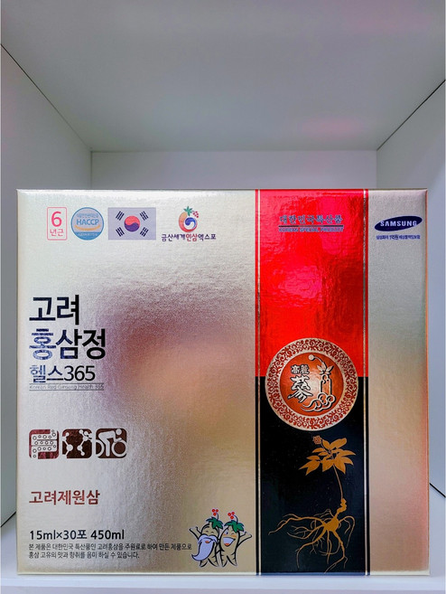 고려 홍삼정 헬스365 15ml*30포 450ml + 쇼핑백, 1개, 30회분
