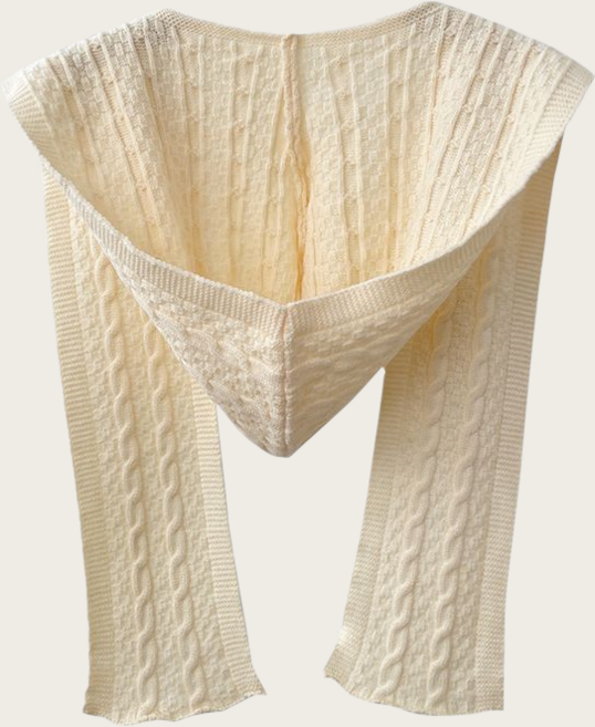 Makone 여성 패션 후드 니트 어깨 숄 트랜드 코디네이터 스타일리시 솔리드 워머