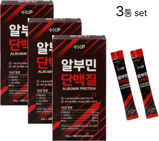 쉽게 지칠땐 흡수빠른 100프로 프리미엄 난백 알부민 알부민단백질, 3세트, 30회분