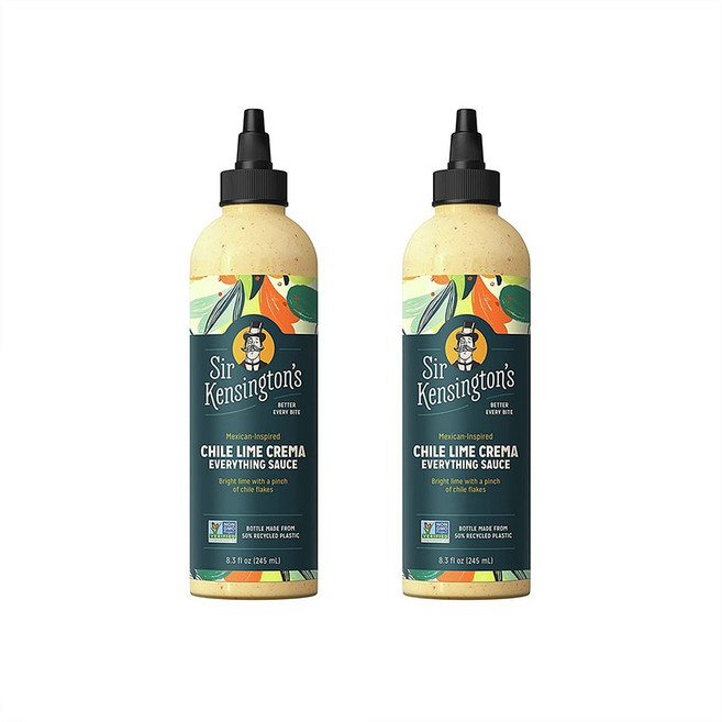 Sir Kensington's Everything Sauce Chile Lime Crema 에브리싱 소스 칠리 라임 크리마 8.3oz(245ml) 2팩