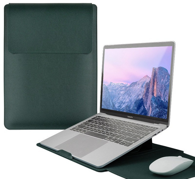 노트북 맥북 그램 에어 13인치 테블릿 가방 파우치 케이스, 그린, 1개