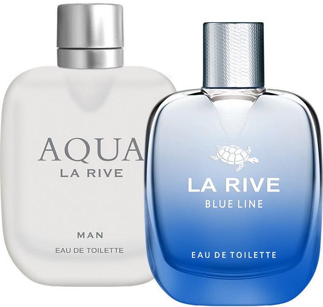 라리브 남성 향수 아쿠아 90ml + 블루라인 90ml 세트, 1세트