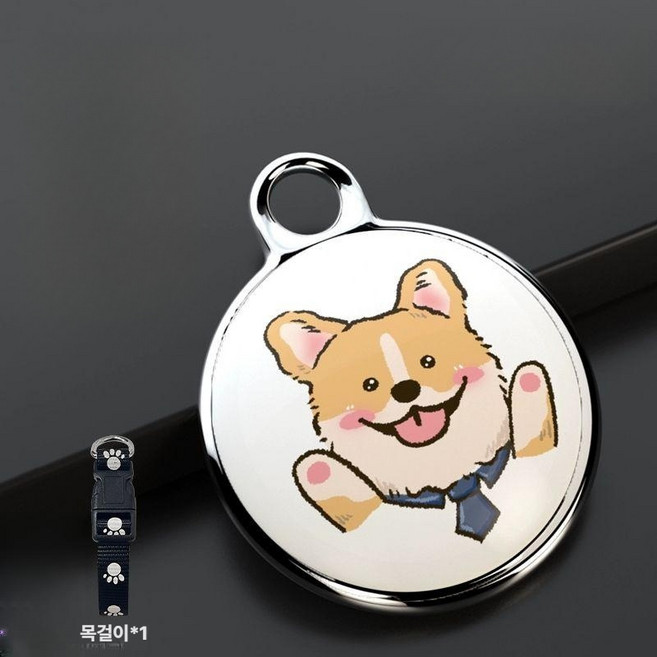 고양이 강아지 GPS 추적기 목걸이 위치 트래커 스마트태그 릴리폭스, 1개, B