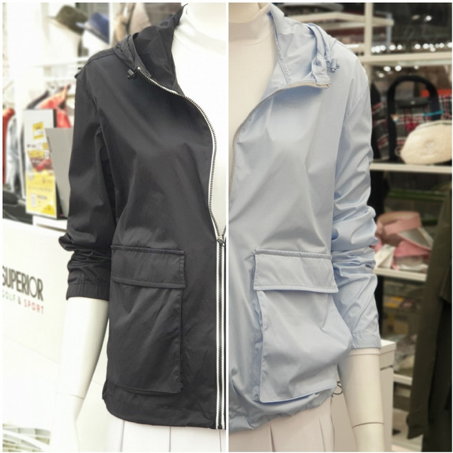 [슈페리어] #골프 여성 봄 스판소재 밑단스트링 장식 블루종 점퍼 IW0DJP102_청주