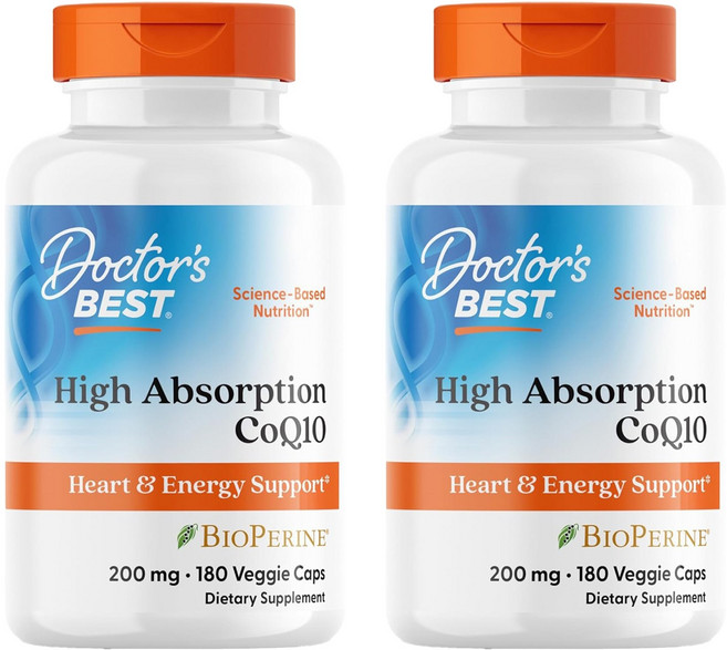 Doctor's BEST 高吸收率 CoQ10 200毫克 素食膠囊, 180錠, 2個