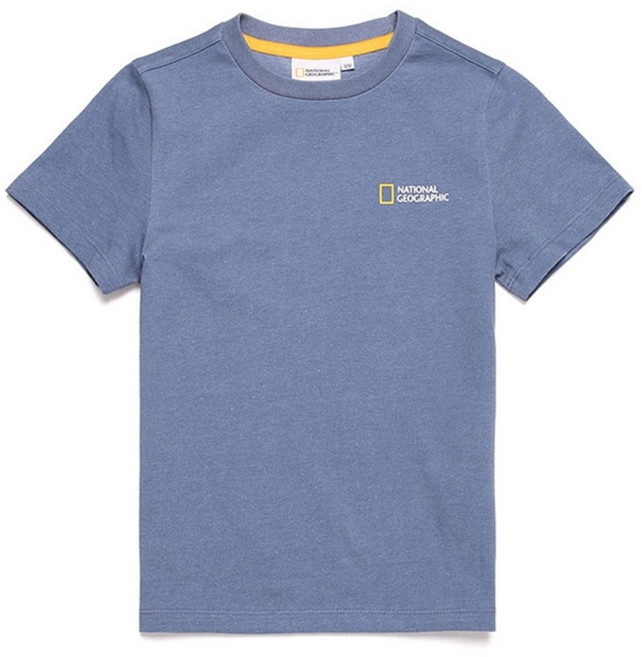 [국내매장판] 내셔널지오그래픽 키즈 코끼리 피그먼트 어린이 반팔티 HARBOR BLUE