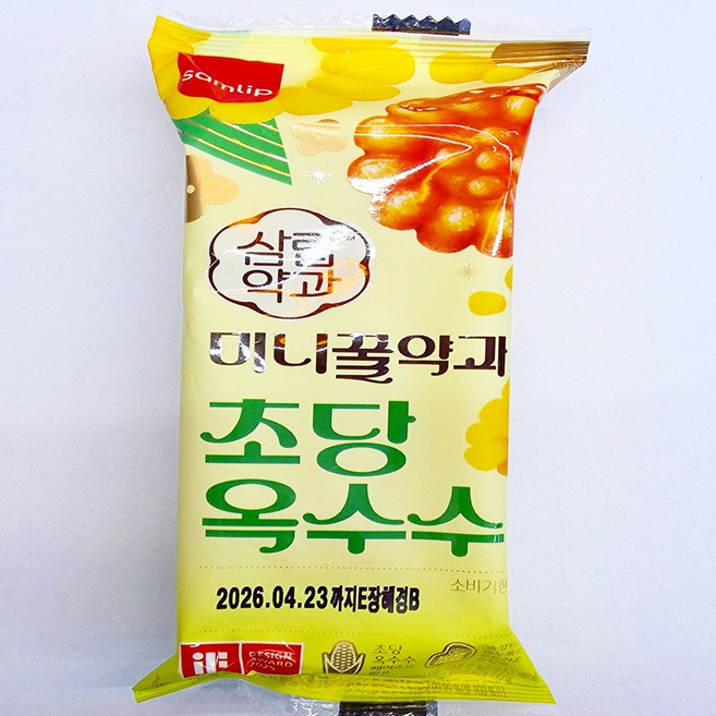 삼립 초당옥수수 미니 꿀약과, 40개, 70g