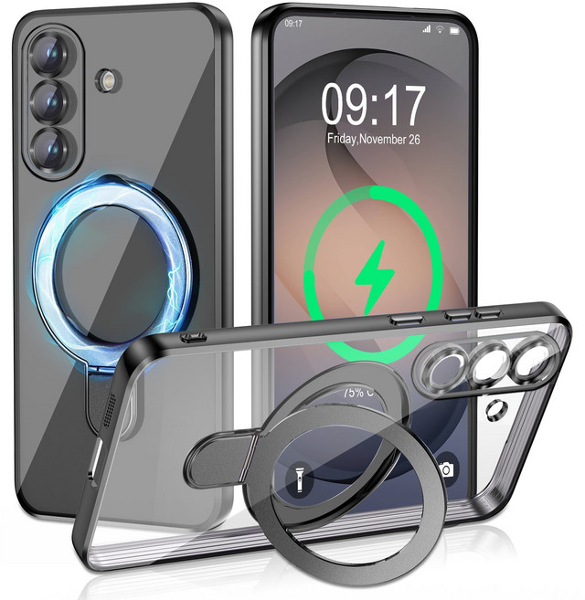 디상커 갤럭시 S25/S26 플러스 울트라 시리즈 카메라 보호 맥세이프 거치대 케이스 카메라렌즈 완전보호