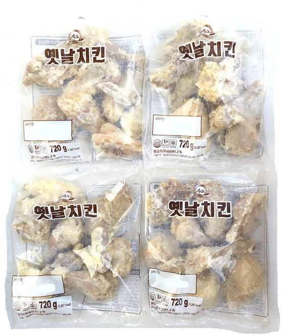 새마원 상도 옛날치킨 국내산 닭고기 8조각 닭한마리, 4개, 720g