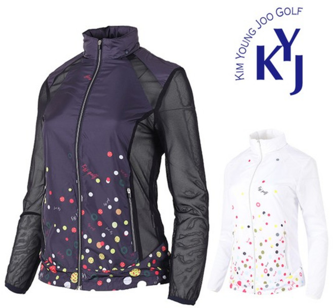 [김영주골프] 여름 프린트패턴 여성 점퍼 GIMLJP55