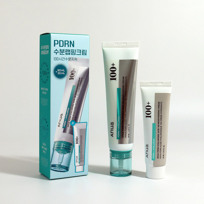 아누아 피디알엔 히알루론산 100 수분 크림 60mL 기획 (+30mL), 1개, 90ml