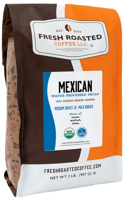 프레시 로스팅 커피 유기농 멕시코 스위스 water 디카페인 프레시 로스팅 커피 유기농 멕시코 스위스 water 디카페인 907g (907g) 코셔 미디엄 로스트 홀, 32 Ounce (Pack of 1), Organic Mexican Swiss Water-Pr, 1개