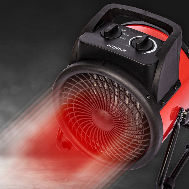 후지카 PTC 전기온풍기 열풍기 FU-2230R FU-2233Y 3kw 열풍기 전기난로 업소용 사무실, 레드, 본상품선택