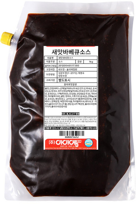 아이엠소스 숯불바베큐치킨소스 지코바스타일 새맛 바베큐소스, 1kg, 1개