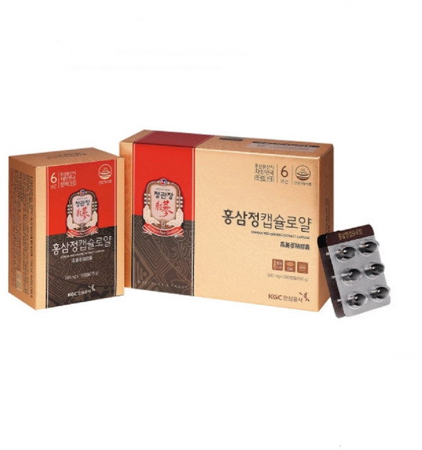 정관장 홍삼정캡슐로얄 500mg 300캡슐 2개월분, 1세트, 300정