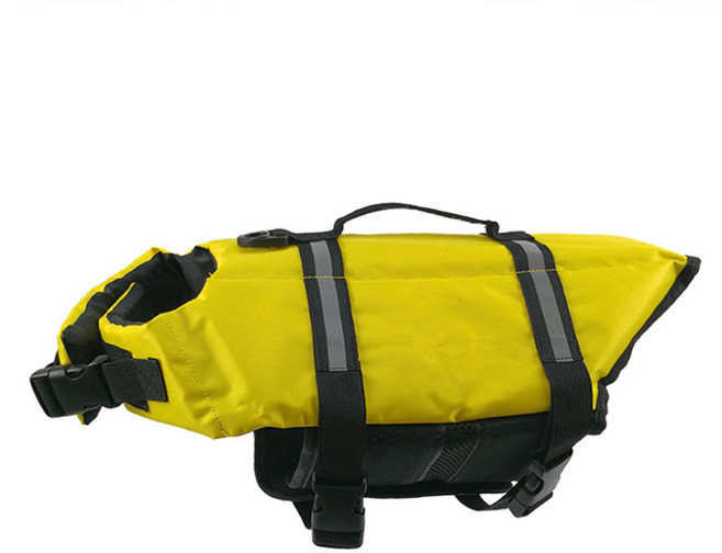 일반구명조끼 강아지 부력 수영조끼 댕댕이 수영 의류, 노랑, 1개