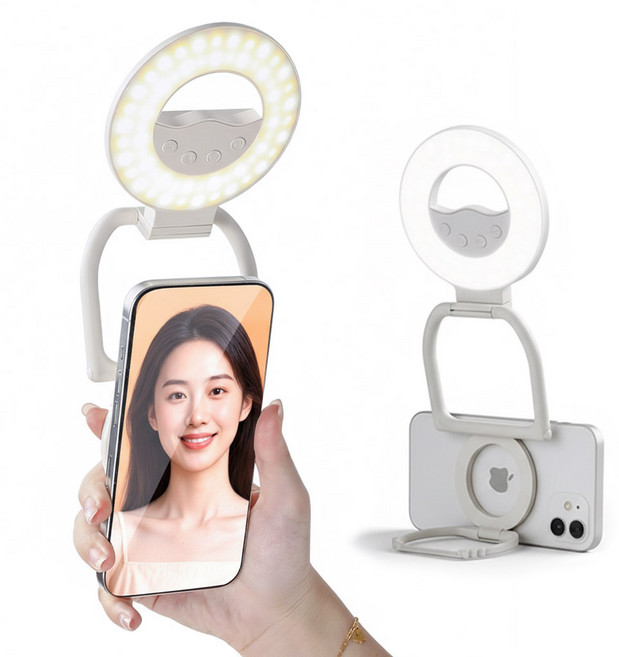 블레오 맥세이프 링라이트 2in1 휴대용 셀카조명, 1개