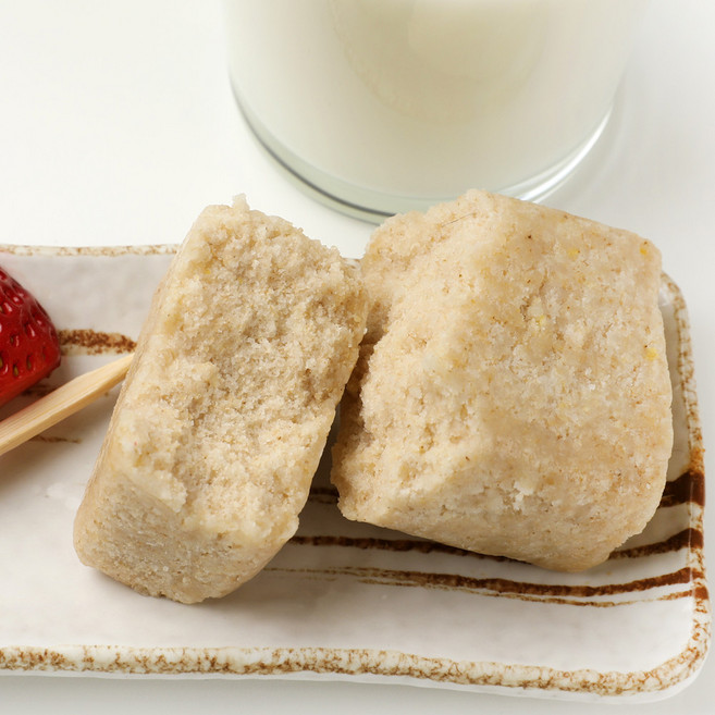 [미소떡방] 씹을수록 고소하고 든든한 식사대용 개별포장 달큰 현미 설기 80g 10개