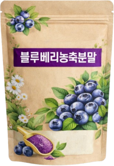 블루베리 농축 분말 가루 파우더 불루베리 열매 과일 파우더, 1개, 300g