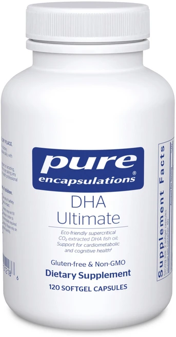 Pure Encapsulations DHA 얼티밋 | 친환경 Pure Encapsulations DHA Ultimate | Eco-Friendly Supercritical CO2, 120개(1팩), 1개, 120정 - 쿠팡