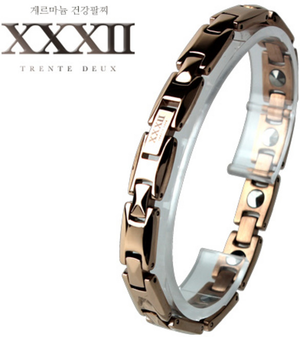 트렌듀스 게르마늄 팔찌 음이온 건강팔찌 99.99%, 1개