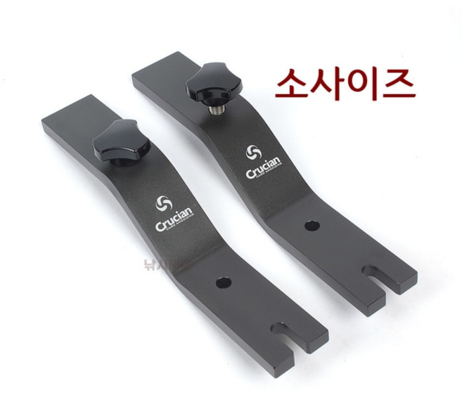 [낚시어때] 크루션 블랙 절곡형거치대 (경질 아노다이징 크랭크)