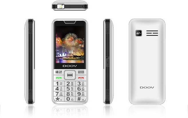 DOOV D93 4G VOLTE 資安機 雙卡雙待 直立式手機, 白色