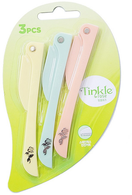 도루코 팅클로즈 3개 눈썹면도기 LI0002-3B gil, 팅클 로즈 접이식 눈썹칼, 1개
