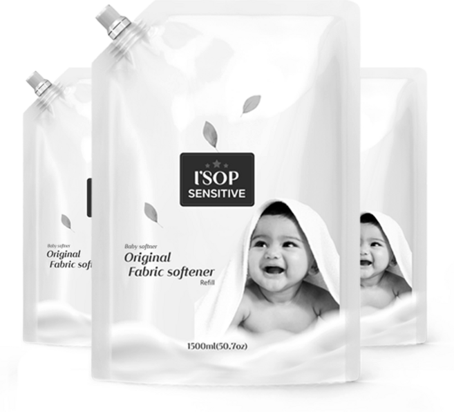 아이솝 메가 센서티브 유아 섬유유연제 리필, 1.5L, 3개