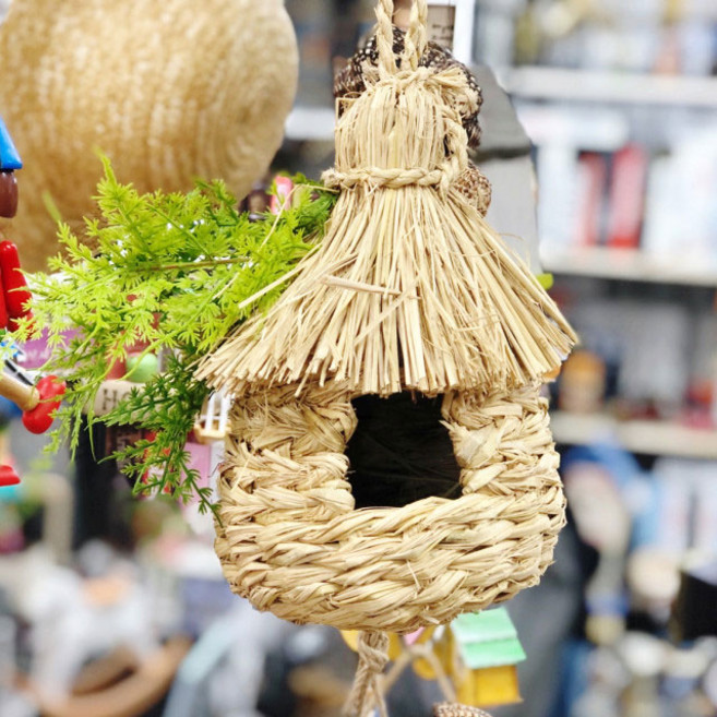 가을 초가지붕 새집 지푸라기 인테리어 소품 디자인 아이디어 상품