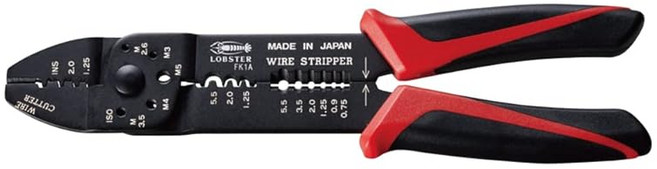 롭텍스 전장 압착 공구 오픈 배럴 단자알몸 압착 단자(P.B) 슬리브용 FK1A, 1개