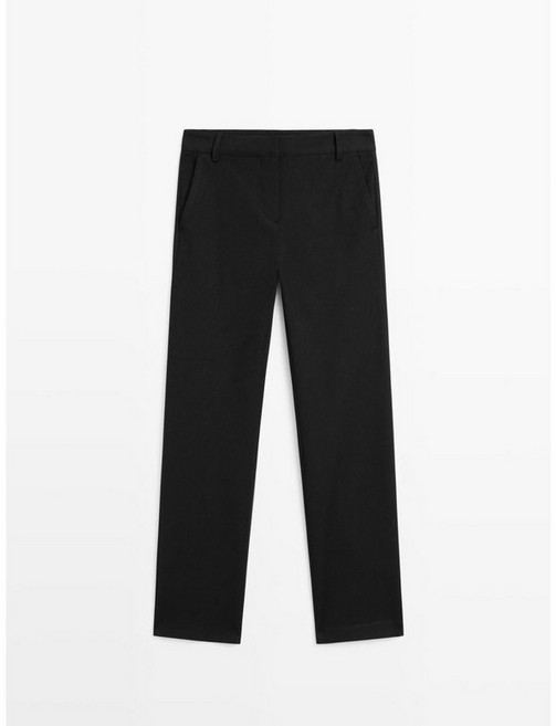 마시모두띠 기능성 원단으 스트레이트핏 팬츠 Schwarz 5029월529