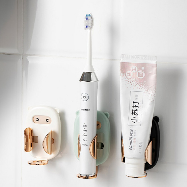 칫솔 치약 걸이, 2개, 진동칫솔 민트