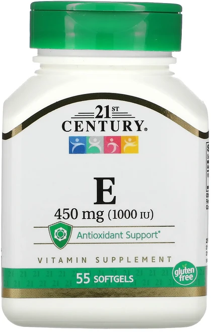 21st Century E 450mg(1000IU) 소프트젤 55정, 21stCenturyE450mg1000IU소프트젤55정, 1개 - 쿠팡