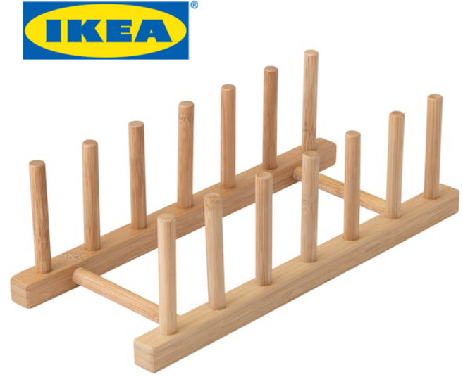 [IKEA]이케아 OSTBIT 오스트비트 대나무 친환경 접시꽂이, 1개, 상세페이지 참조