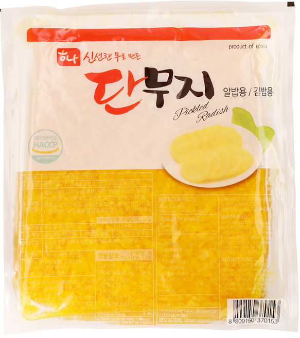 하나 알밥 단무지 1KG 알밥단무지, 1개