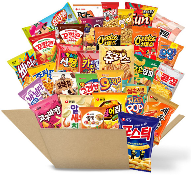 스윗몬 봉지과자 30종 랜덤박스 실속 과자세트, 스윗몬 봉지과자 30종 랜덤박스 실속 과자세트_01_봉, 1개