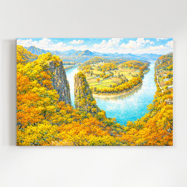 [인메이블] 돈들어오는 소원 성취 선돌 6종 풍수 인테리어 명당 그림 영월 선돌 캔버스 액자 인테리어 집들이 선물 대형 개업 선물, 03.재물 풍요 선돌