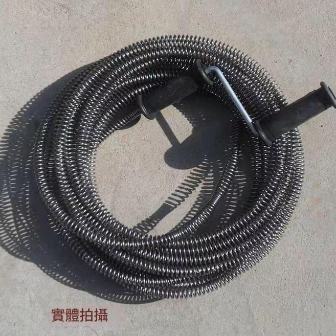 家用手動疏通工具 3倍加粗加密簧, 20米疏通王 送防汙手套